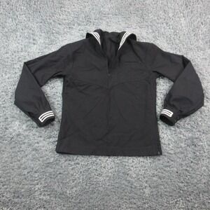 US Navy Dress Jumper Shirt Mens 40L Navy Wool Bernard Cap Uniform Military